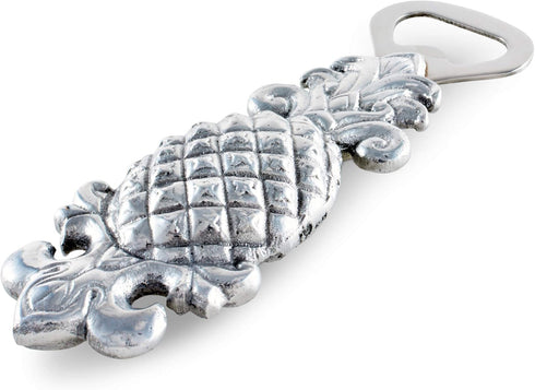 Arthur Court Durable 3d Aluminum Pineapple Beer Bottle Opener - 6 Inches Long Tropical Hospitality, Perfect For Father's Day, Metal Pineapple Gift...