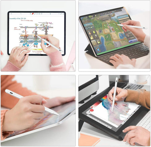 Stylus Pen for iPad Active Pencil with Palm Rejection Compatible with (2018-2021) Apple iPad 6/7/8th,iPad Pro(11/12.9 Inch), Mini 5th, Air 3/4th A...