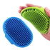 Pet Shampoo Bath Brush Soothing Massage Rubber Comb with Adjustable Ring Handle for Long Short Haired Dogs and Cats Grooming, 2 PCS...