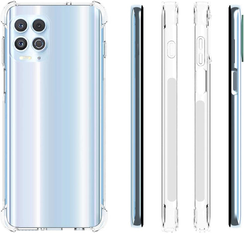 Case for Motorola G100 Clear TPU MOTO G100 Four Corners Protective Cover Transparent Soft funda...
