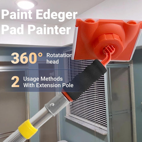 Paint Edger Trimmer with Pad Refills,Corner Walls & Ceilings Painter,Trim and Touch Up Painter with Refill Pad, Edger Applicator for Flat Surfaces...