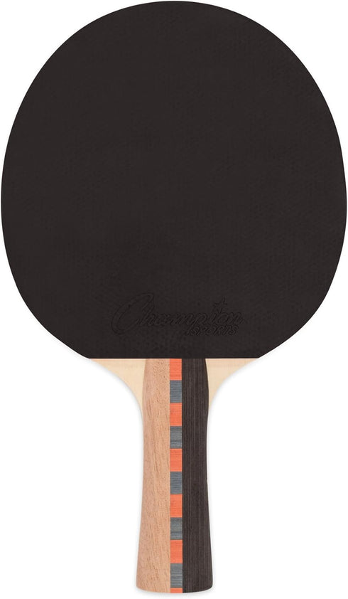 Champion Sports Pro Series Rubber Face Table Tennis Paddle - Multiple Speed Ratings...