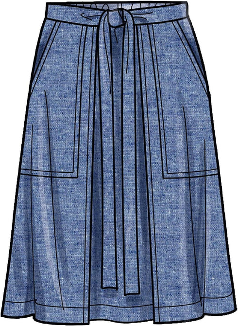 Simplicity Misses Skort and Pull-On Skirt Sewing Pattern Kit, Code S9335, Sizes 6-8-10-12-14, Multicolor...