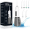Water Dental Flosser Cordless for Teeth - QFBUDR 5 Modes Dental Oral Irrigator, Portable Rechargeable IPX7 Waterproof Water Teeth Cleaner Picks fo...
