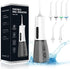 Water Dental Flosser Cordless for Teeth - QFBUDR 5 Modes Dental Oral Irrigator, Portable Rechargeable IPX7 Waterproof Water Teeth Cleaner Picks fo...