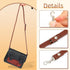 RAYNAG Leather Crossbody Strap Replacement, Adjustable Purse Strap, Handbag Shoulder Strap Replacement with Silver Hardware, Coffee...