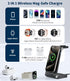 ANNNWZZD 3 in 1 Wireless Charging Station for Apple MagSafe Charger phone and watch charger station for iphone, Iphone wireless Charger Stand Comp...
