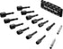 14PC Power Magnetic Nut Driver Drill Bit Set Socket Bit Adapter metric&SAE Socket for Wrench Screw 1/4" Driver Hex...