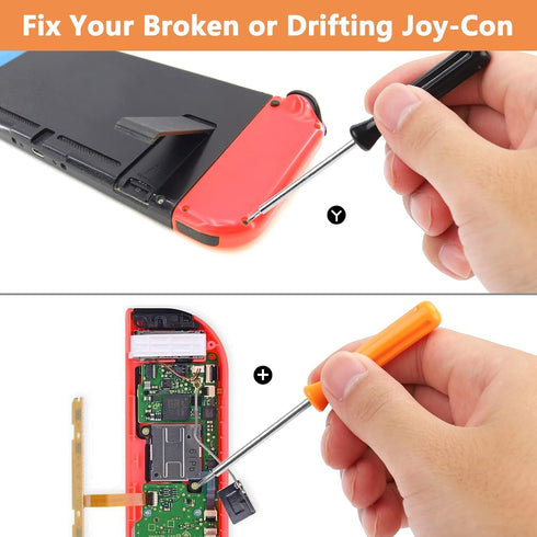 Triwing Screwdriver for Nintendo Switch Joycon, 1.5 Y Tripoint and Y00 Screwdriver Repair/Replacement Tools for Switch/Switch Lite JoyCon Joy-Con ...