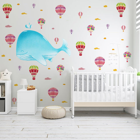 Hot Air Balloon Stencil A4 Size Wall Stencils for Painting for Crafts Reusable Painting Drawing Templates DIY Cloud Stencils for Painting on Wood ...