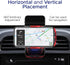 Wireless Car Mount Charger - Fast Wireless Car Charger Phone Case for iPhone, Android, and Qi-Enabled Devices - Auto Clamping & Rotating Car Phone...