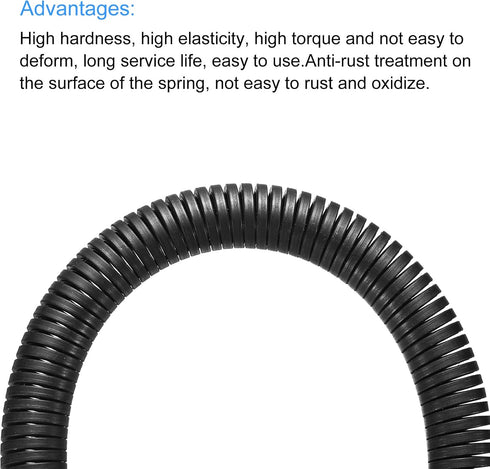 PATIKIL 12.3mm OD A Type Spring Tube Bender 1000mm Long for 16mm 3/8" PVC Pipe in Home Renovations and Electrician Wiring...