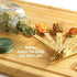 2LB Depot Gold Measuring Cup Set - 7pc Stainless Steel, Narrow Long Handle Design Fits Spice Jars - Leveler Included...