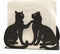 Mango Steam Tabletop Napkin/Tissue & Letter Holder For Home, Kitchen, Restaurants (Cat, Black)...