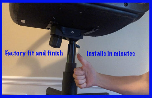 Office Chair Buddy XL - Fix Your Sinking Office Chair in Minutes - Up to 8 Inches of Height Settings - No Tools Needed, Black...