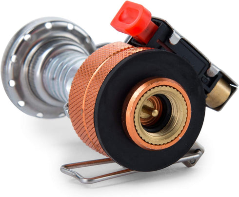 MalloMe Backpacking Stove - Portable Camping Stove - Small Backpack Camp Single Burner for Propane Butane Isobutane Fuel Canister - Mini Pocket Ro...