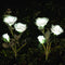Solar Rose Garden Lights, 2 Pack Realistic Solar Flower Lights, Waterproof LED Decorative Stake Landscape Lights for Patio Pathway Grave Cemetery ...