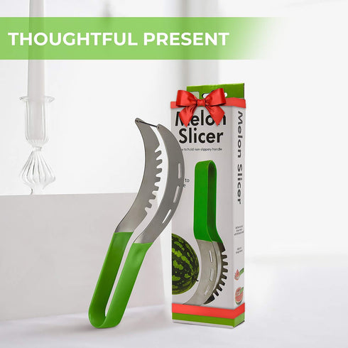 Watermelon Slicer – Premium Watermelon Cutter Kitchen Tools – Ultra-Sharp Stainless Steel Blade – Ergonomic and User-Friendly Handle – Safe, Durab...
