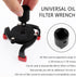 Oil Filter Wrench,3 Jaw Adjustable Oil Filter Wrench Tool for 2-3/8" to 3-7/8",Universal Oil Filter Removal Tool with 3/8" Oil Filter Socket Set...