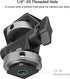 SMALLRIG Field Monitor Mount Monitor Holder Swivel and Tilt Adjustable with Cold Shoe Mount for 5" and 7" Monitor - 2905...