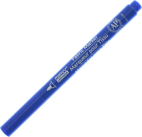 Uchida Marvy Fine Point Fabric Marker Art Supplies, Blue...