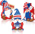 3 Pieces Patriotic Table Decorations American Gnome Wooden Signs Wood Freestanding Table Centerpieces for American Independence Day Memorial Day V...