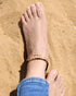 Jewever Layered Tiger Eye/Black Agate Anklet Bracelet for Women 14K Gold Plated Chain Anti-Anxiety Yoga Meditation Beach Foot Jewelry...