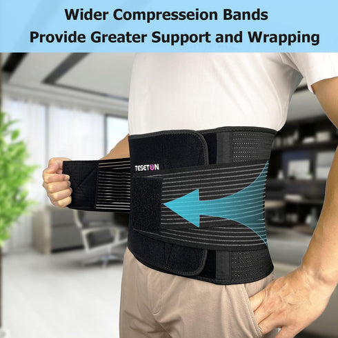 Back Brace for Women and Men, Back Support Belt for Lifting at Work, Back Stretcher for Lower back Pain Relief, Scoliosis, Sciatica,Herniated Disc...