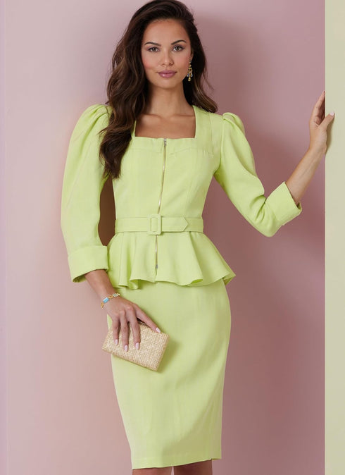Vogue Misses' Two-Piece Dress Sewing Pattern Packet, Design Code V2006, Sizes 18-20-22-24-26, Multicolor...