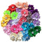 QandSweet 32 Pcs Girls Hair Clips Safety Clip Rhinestone Flower Barrettes for Toddler Girl Teens and Womens...