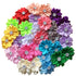 QandSweet 32 Pcs Girls Hair Clips Safety Clip Rhinestone Flower Barrettes for Toddler Girl Teens and Womens...