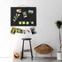 Black Bulletin Boards Cork Board with Felt, 15"x11" Small Display Pin Board Vision Board for Walls, Jewelry, Notes, Collection, Photos, Office, Wo...
