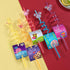24 Glitter Mouse Ear Party Favors Reusable Drinking Straws 6 Designs Great for Theme Birthday Oh Twodles Theme Party Supplies with 2 Cleaning Brus...