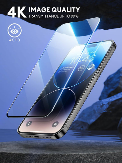 i-Blason 2.5D Screen Protector for iPhone 15 Pro, Bubble Free Anti-Scratch Tempered Glass Screen Protector(2-Pack)......