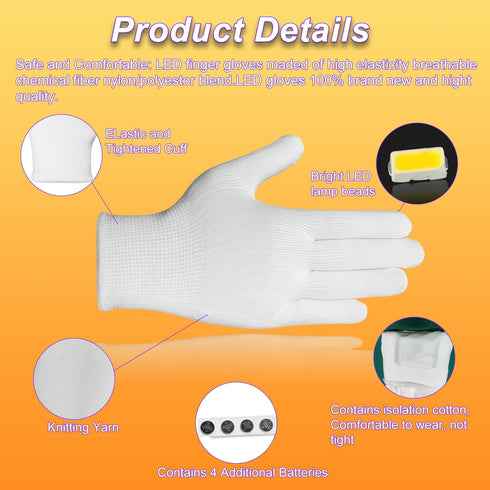 Toys LED Gloves for Kids - Fun and Cool Toy for 7-12 Year Old Boys and Girls - Perfect for Stocking Stuffers, Halloween, Christmas, Birthdays - Li...