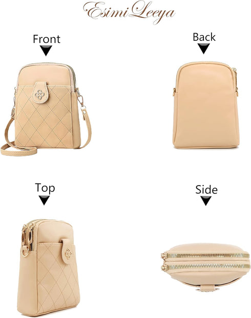 Small Purse for Women with Floral Buckle Cell Phone Purse Crossbody Women's Crossbody Handbags...
