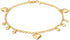 Barzel 18K Gold Plated Heart Ankle Bracelet For Women, 10 Inches - Made In Brazil...