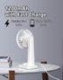 Portable Handheld Fan, Portable Fan Rechargeable, Quiet Personal Fan for Travel Using, White, Blue...
