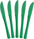 Exquisite Disposable Green Plastic Knives 50 Pcs - Heavy Duty Green Plastic Disposable Cutlery - Green Disposable Flatware, Green Plastic Silverwa...