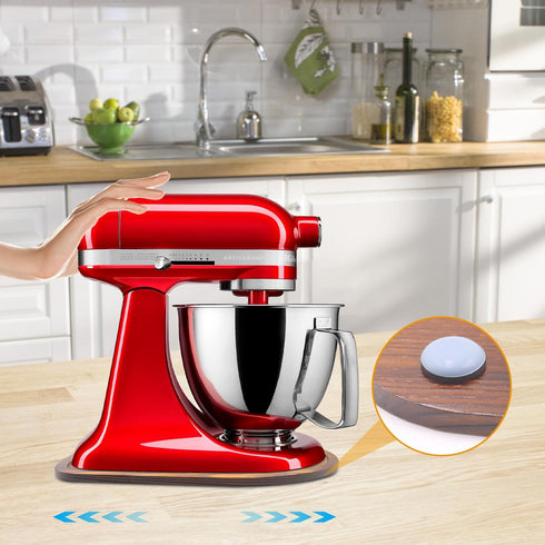 Mixer Slider Compatible with Kitchen aid Bowl Lift 5-8 Qt Stand Mixer Pine Wood - Kitchen Countertop Storage Mover Sliding Caddy for Kitchen Aid 5...