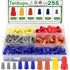 255PCS Electrical Wire Cap Connectors Nuts Kit, Insulating Insert Twist Wire Connectors with Spring, Screw on Terminals Assortment Set Quick Conne...
