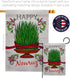 Sabzeh Nowruz Dorm Decor Banner Wall Art Flag Pole Patio Lawn Garden Room Decorations Indoor Outdoor Tapestry Yard Signs Celebration Persian New Y...
