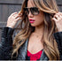 FEISEDY Retro Trendy Aviator Sunglasses Women Men Classic Vintage Square Sunglasses 70s Large Metal Shades B2321...