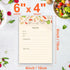 Toplive 50 Pack Recipe Cards 4x6 in, Double Sided Recipe Cards Kitchen, Blank Recipe Cards Thick Cardstock for Bridal Showers Wedding Housewarming...