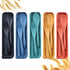 Reusable Travel Utensils Set with Case, 5 Sets Wheat Straw Portable Plastic Fork Spoons Knife Camping Cutlery, Eco-Friendly BPA Free Lunch Tablewa...