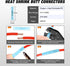 Nilight 2 Pin DT Connectors 16AWG 6 Kits Male and Female Electrical Connector Waterproof Plug and Play w/Heat Shrink Butt Terminals for Automotive...