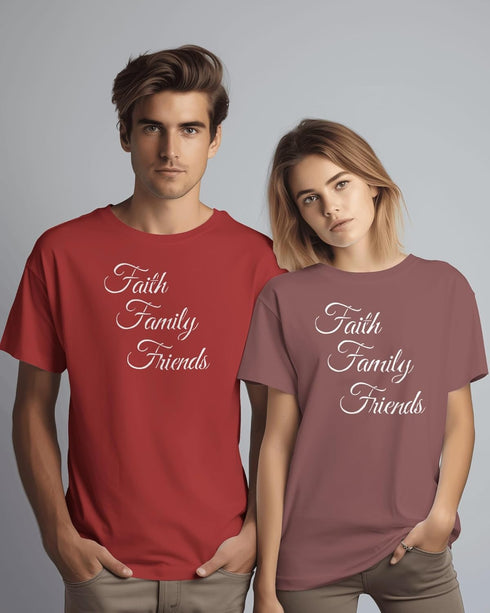 Custom Stencil "Faith. Family. Friends." 5.5" x 5.5" - Inspirational Design for Decor & Crafts...