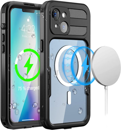 AICase Waterproof Case for iPhone 14(6.1") with MagSafe Support Snowproof,Dustproof and Shockproof, IP68 Certified Full Body Protection Fully Seal...