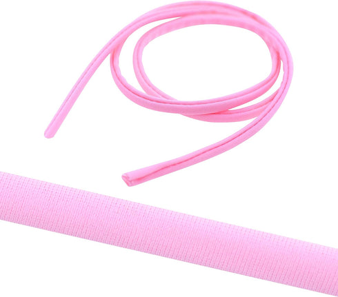 Mandala Crafts Pink Soft Elastic Nylon Spandex Bikini Bathing Suit - Flat 20 Yds 5mm Spandex Cord Fabric Elastic Strings Stretchy Cords for Hair T...
