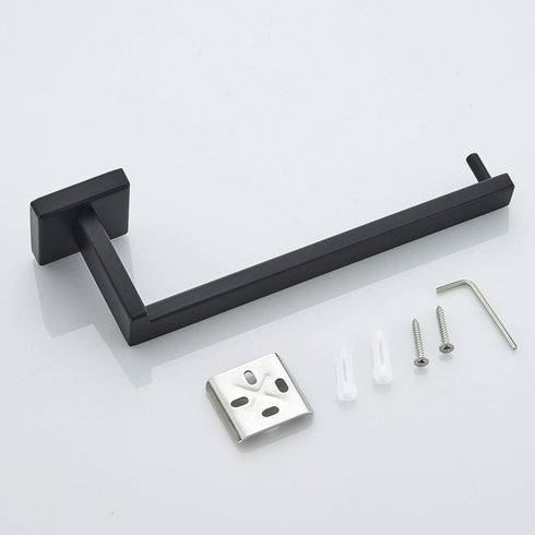 JunSun Square Towel Holder Stainless Steel Contemporary Towel Ring Hand Towel Holder Bathroom Hardware Modern Design Bathroom Towel Ring Towel Bar...